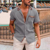 Helten - Stilvolles Kurzarmhemd für Männer für mühelose Eleganz