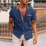 Helten - Stilvolles Kurzarmhemd für Männer für mühelose Eleganz